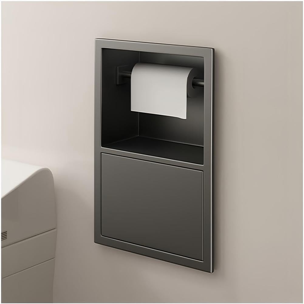 Built-In Recessed Storage Niche, Space-Saving Alcove for Toilet Paper and Toiletries, Ideal for Bathroom, Kitchen, and Living Room