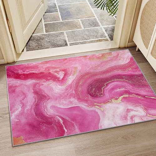 Tapete rectangular de 5x6 pies color rosa vivo miniatura 6