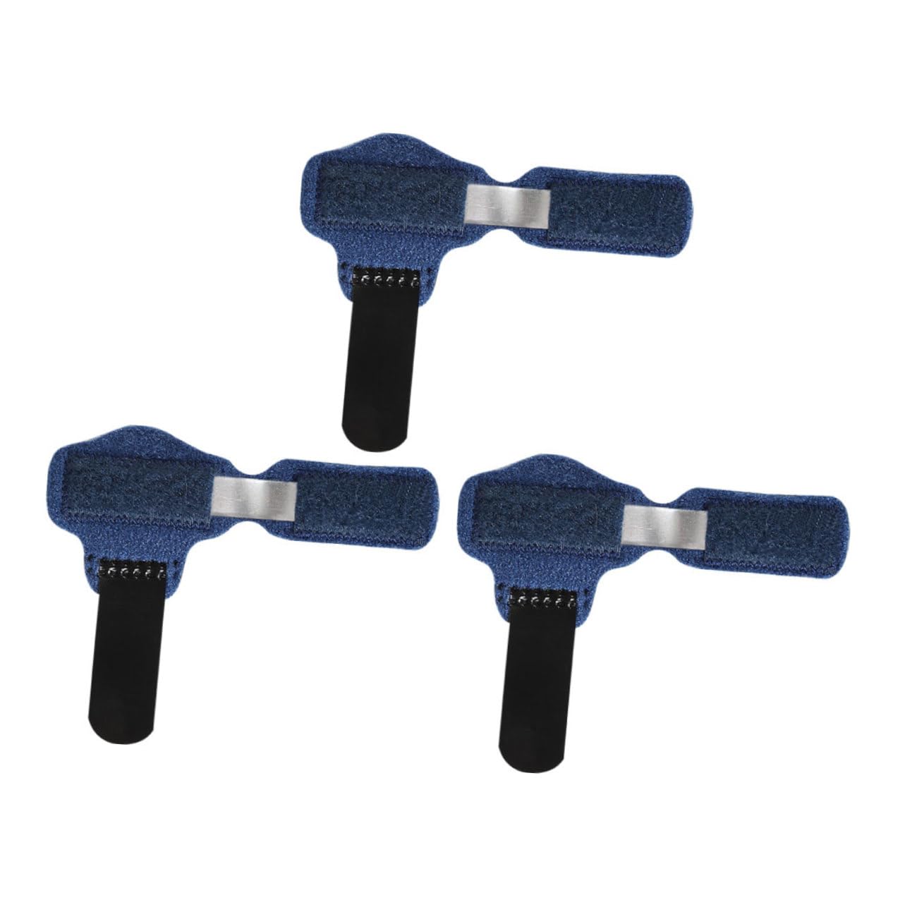 SHERCHPRY 3Pcs Finger Fixing Support Bend Toe Straightener Crooked Toe Splint for Left Foot Durable Wear Strap with Removable Bar for and Relief