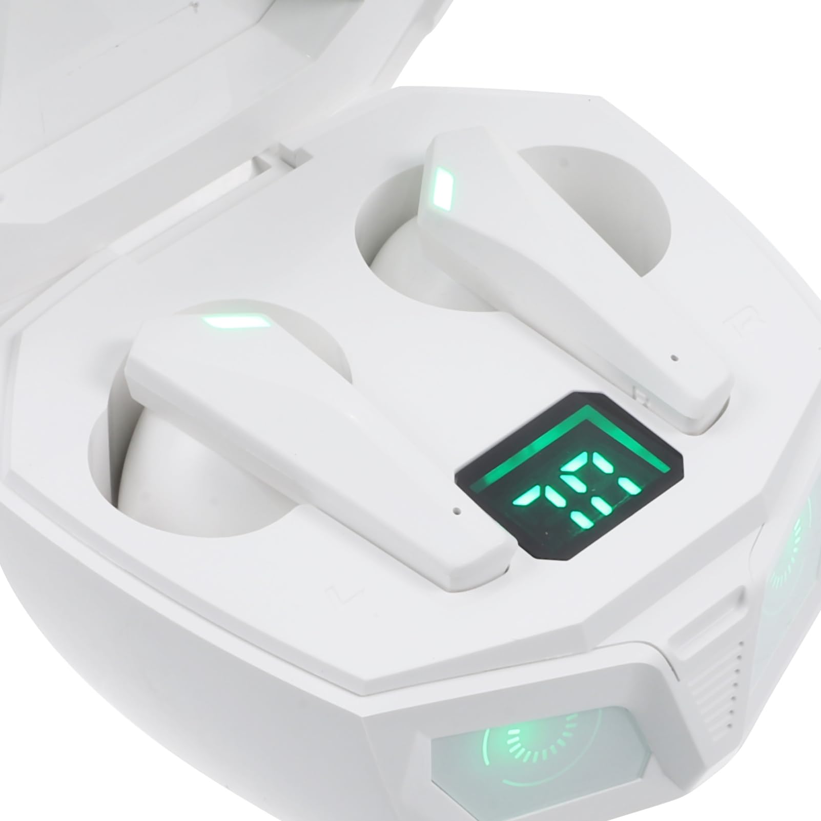 KOMBIUDA 1 Paio Cuffie Gaming Wireless In Ear con Microfono Design Ergonomico Suono Surround Controllo Touch Compatibili Console Auricolari Leggeri e Comodi per Sessioni Prolungate