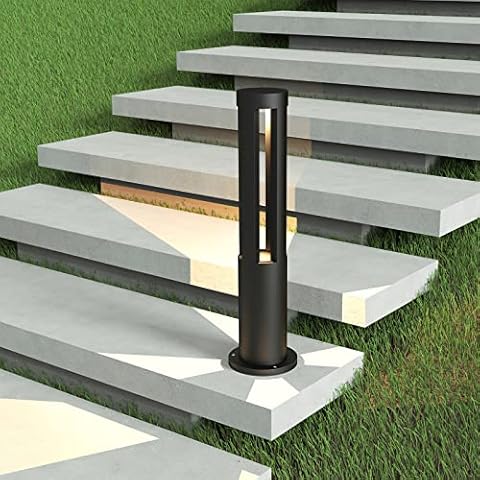 Cresmar LED Wegeleuchten Außen 10W, Pollerleuchte 3000K Aussenleuchte Stehlampe Außen IP65 Wasserdicht LED Wegbeleuchtung Aussen Cover