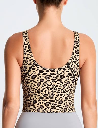 Image of THE GYM PEOPLE Womens' Sports Bra Longline Wirefree Padded with Medium Support