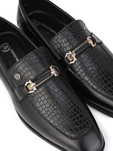 Image of ALBERTO TORRESI Calabria Horsebit Loafer for Men Branded TPR Sole with Sneaker Footbed