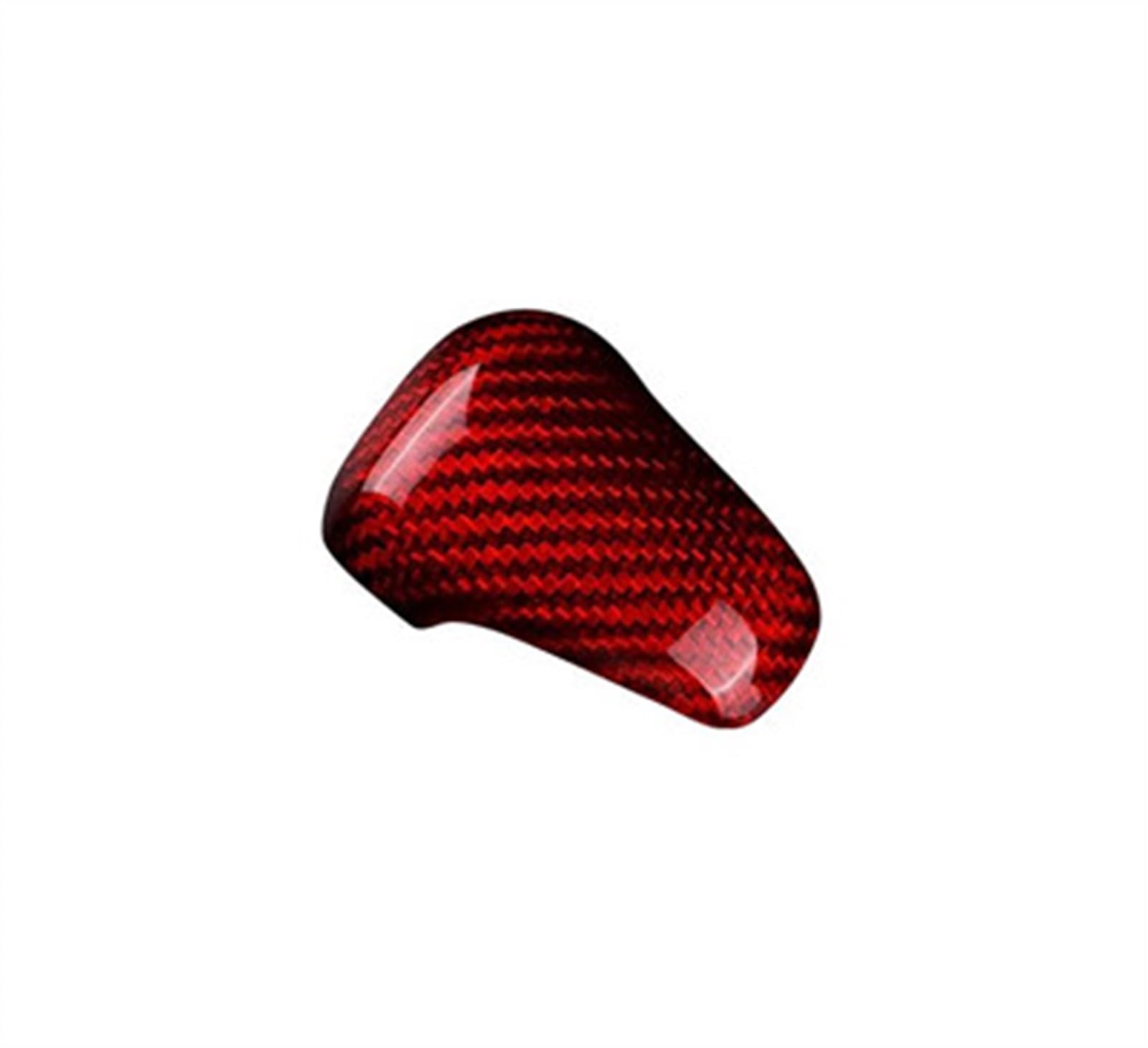 Real Hard Carbon Fiber for Subaru for Crosstrek 2024 Car Gear Shift Head Cover RHD LHD Interior Sticker Anti-dust(Rosso)