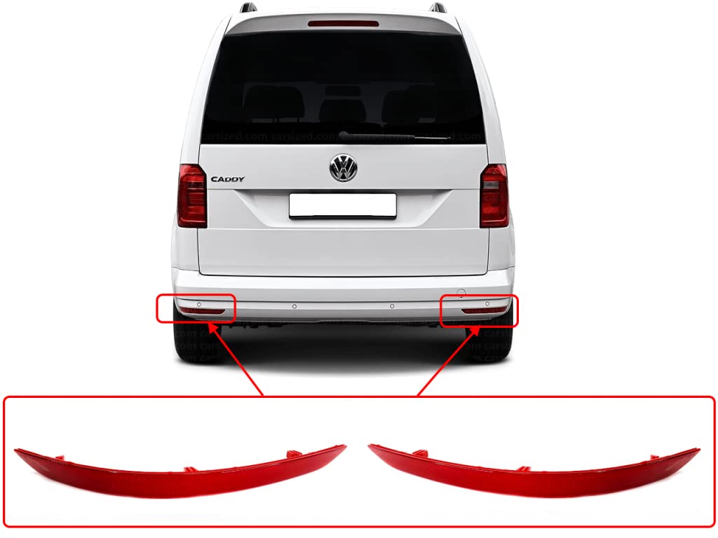 Reflektor Stoßstange Rückstrahler Rechts Kompatibel mit VW Caddy K2 Mk4 2015-2020 2K5945106D