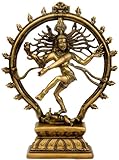 Exotic India Nataraja: Herr der Cosmic Dance – Messing Skulptur