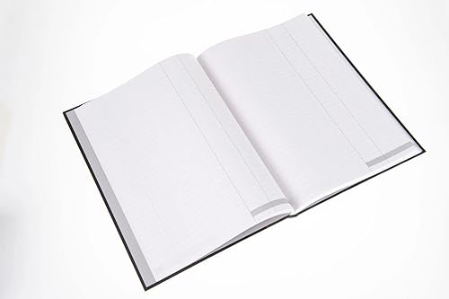 Miniatura 3 de Collins 6424 Ideal Case Bound - Libro de efectivo doble A4, 192 páginas, color negro