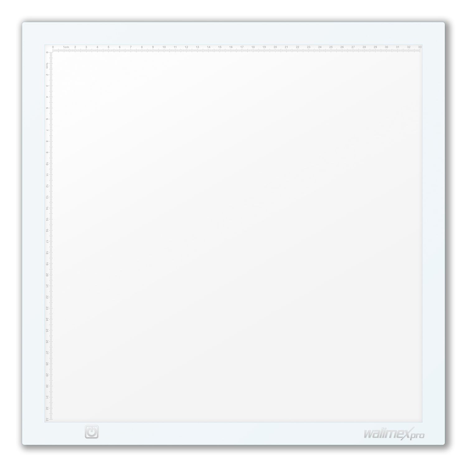 Walimex pro Shining White 380 LED Leuchttisch 15 W, Lightpad 38 x 38 cm, dimmbarer Lichttisch mit 5600 K Farbtemperatur, Zeichenbrett zum Abpausen, Malen, Zeichnen