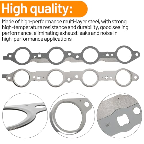 Image of 12617944 Exhaust Manifold Header Gasket Bolt for LS for Chevy for Silverado for Camaro for Caprice for Corvette for Tahoe for Sierra for CTS for Escalade 4.8L 5.3L 5.7L 6.0L 6.2L for LS1 LS2 LS3 LS6