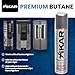 Xikar PUROFINE Premium Butane Fuel Refill with 0 Impurities 1.9oz (100ml) - Premium Quality Fuel for Jet Flame Lighters and Torches - High Altitude Formula
