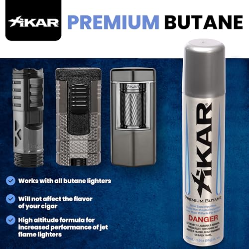Image of Xikar PUROFINE Butane Fuel Refill 100ml (3.38 fl oz) Canisters - 1 Pack