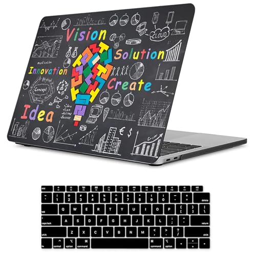 Image of Fancity Compatible With Macbook Pro 13 Inch Case With Touch Bar 2020 2021 2022 Release,M1 A2338 /A2289 /A2251 /A2159 /A1989 /A1706 Hard Shell Case&Keyboard Cover For New Pro 13 2016-2022,Idea,Multi