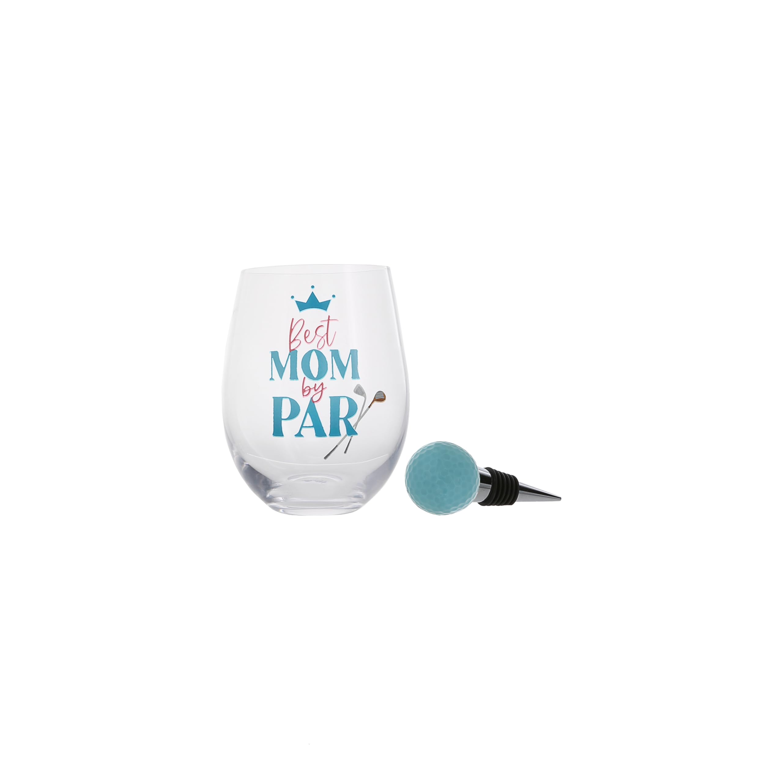 Verre à vin sans pied 532 ml avec bouchon balle de golf Pavilion