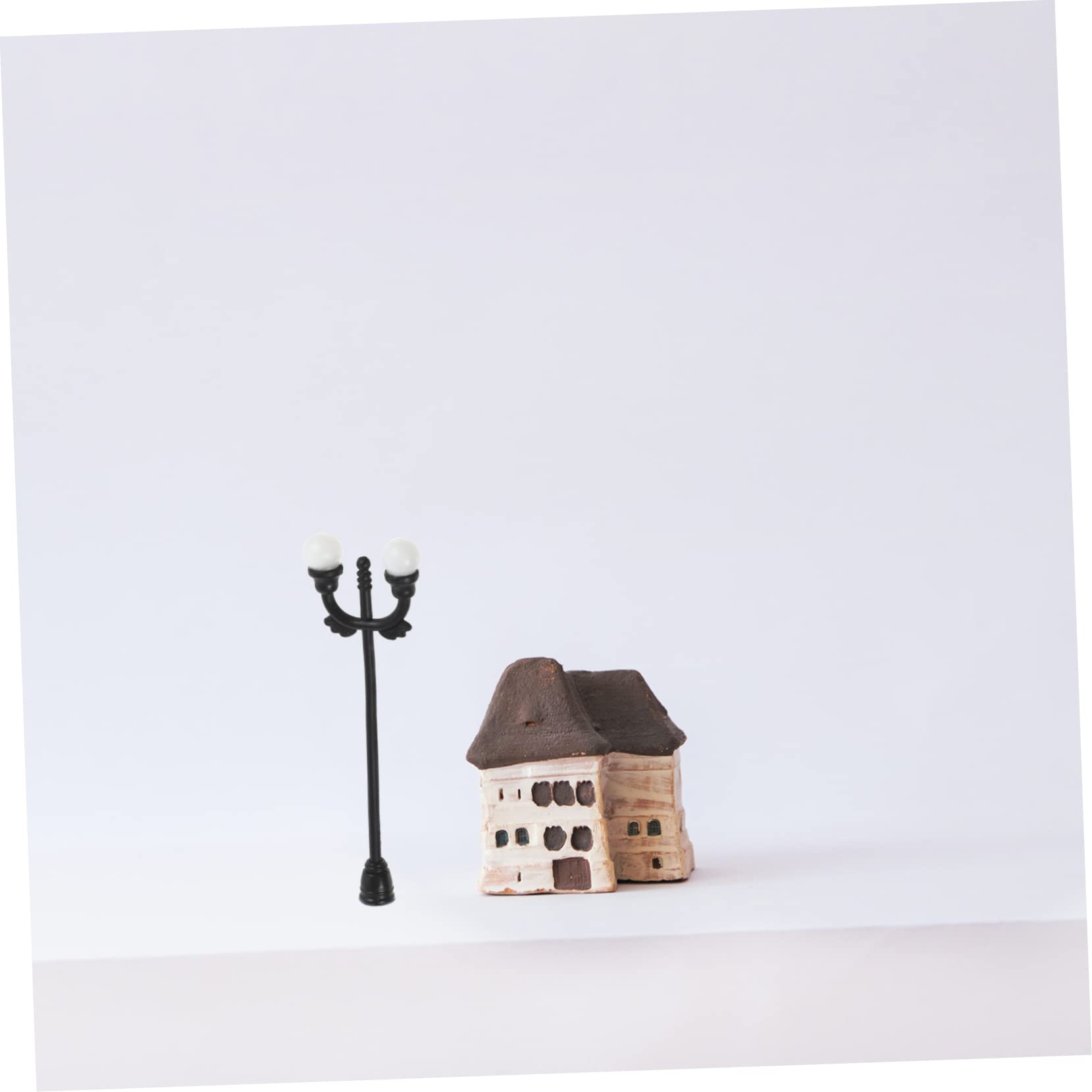 25-Piece Miniature Street Lamp Set - Tiny Black Plastic Lights For Garden, Diorama & Fairy House Decor - View #5