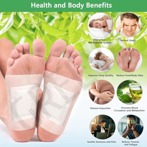 Image of Premium Detox Foot patches 60, Cleansing Toxin Remover Foot Pads, Pain Relief,Stress Relief Sleep Patch for Detoxification, For Men & Women (Patches 60)