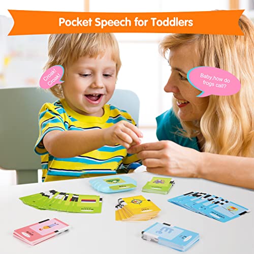 Ednzion Bilingual English & Spanish Flash Cards For Toddlers, Audible Toys Learning Spanish For Kids Adults, Speech Therapy Toys, Educational Learning Talking Flash Cards 385 Sight Words-Blue #TOP4