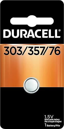 Duracell Batería de óxido de plata 1,5 voltios 303/357/76, 1 cada