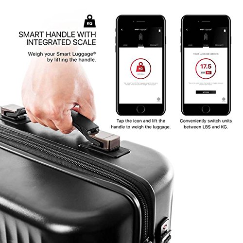 Image of Heys SMARTLUGGAGE Range Burgundy Color 21 inch Cabin Trolley