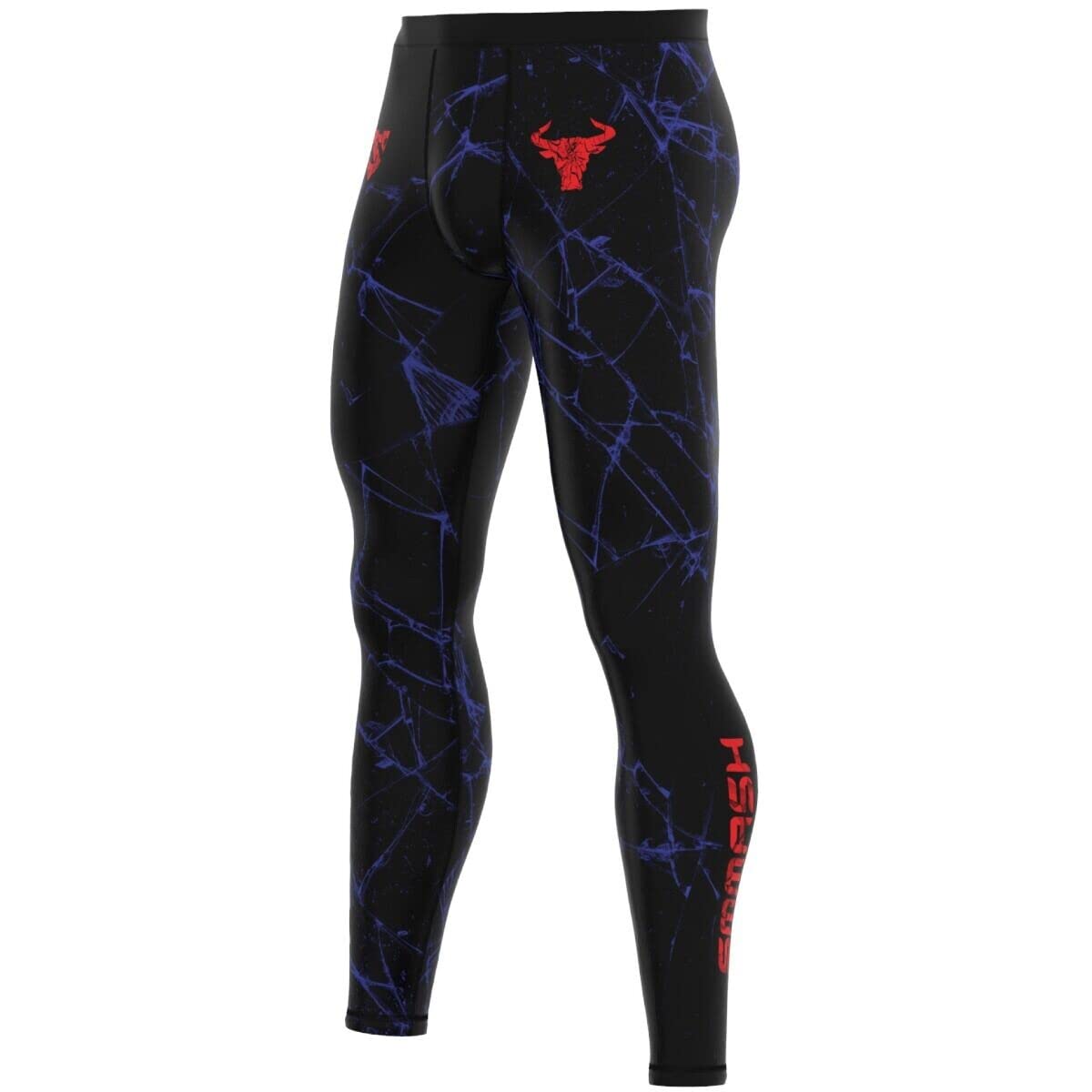 SMMASH Kompressionshose Herren Laufhose Lang Funktionshose Leggings Sportleggings Für Männer Atmungsaktiv Second Skin Technologie Running Hose Sporthose