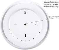 Vista 4 de Termómetro higrómetro para interiores y exteriores, termómetro de pared colgante impermeable, termómetro decorativo para exteriores, grandes