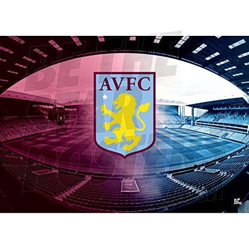Aston Villa Football Club 2020/21 Villa Stadion A2 Fußball-Poster/Druck/Wandkunst, offizielles Lizenzprodukt, erhältlich in den Größen A3 und A2 (A2)
