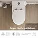 24'' Depth Compact One Piece Toilet, Quiet Dual & Powerful Flush Small Toilet for Small Bathroom, Space Saving Toilet with Soft Close Seat, 12'' Rough-in