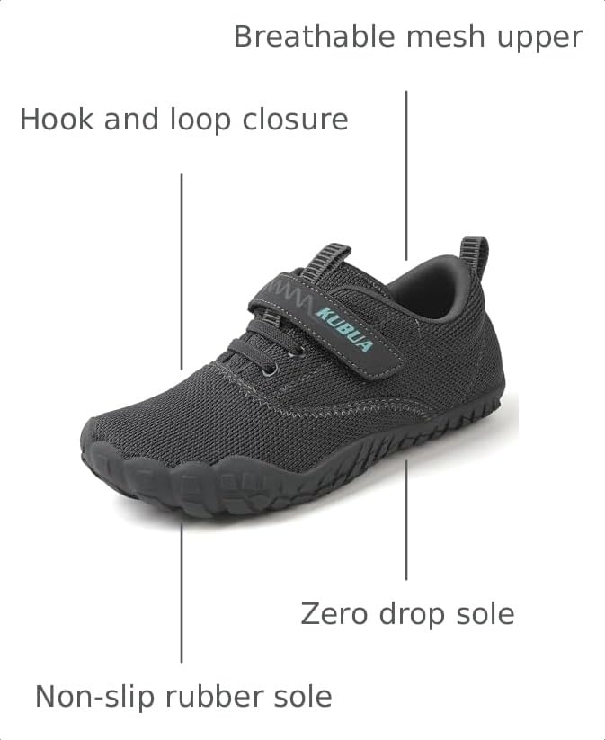 Image of KUBUA Kids Barefoot Shoes for Boys Girls Zero Drop Minimalist Sneakers