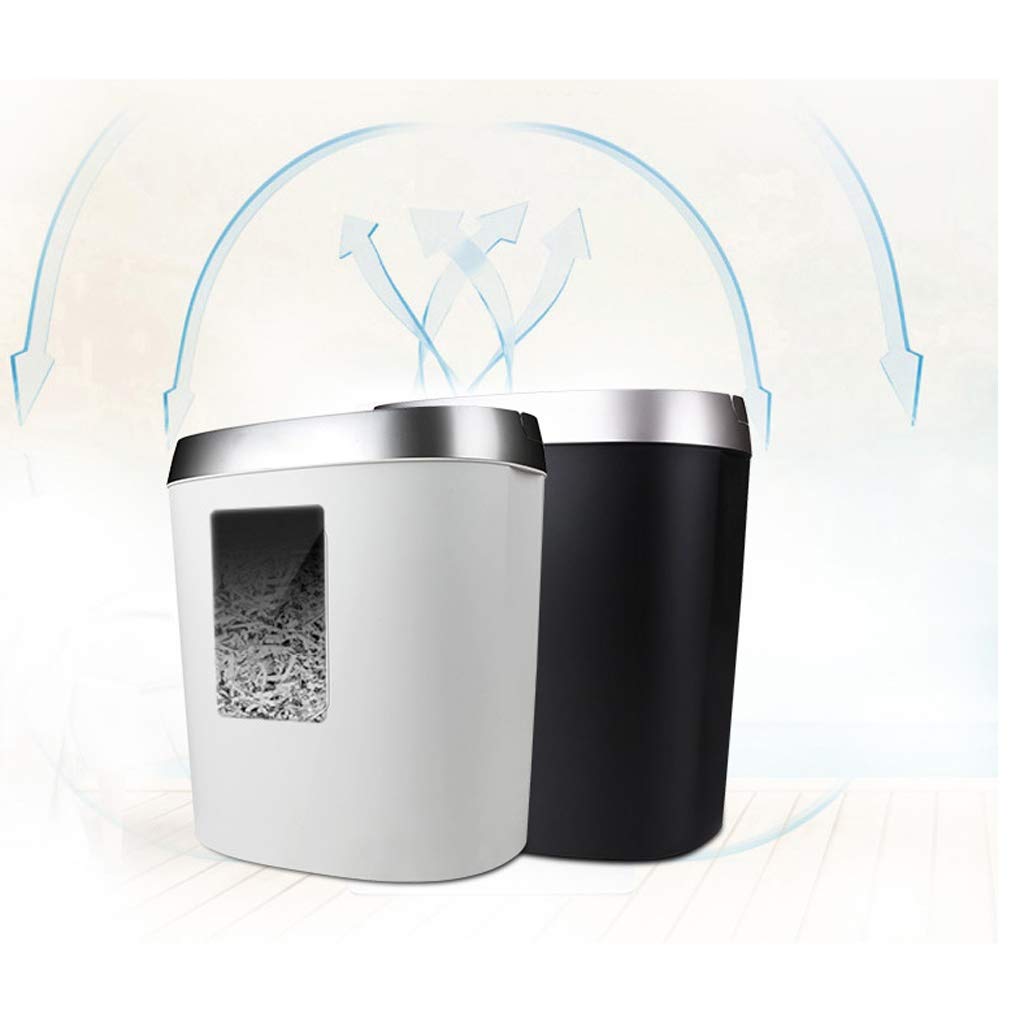 Material for Oficina Shredder 5 Cross-Cut Paper Shredder Ministerio del Interior con Ventana Visible Capacidad 17L Residuos de Papel 350 * 250 * 390 mm, Papel(Color:Wit)
