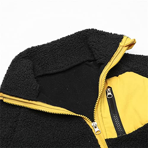 Toddler Kids Fleece Jackets Coats Baby Boys Girls Zipper Long Sleeve Jacket for Spring Autumn (Black, 2-3 Years)3