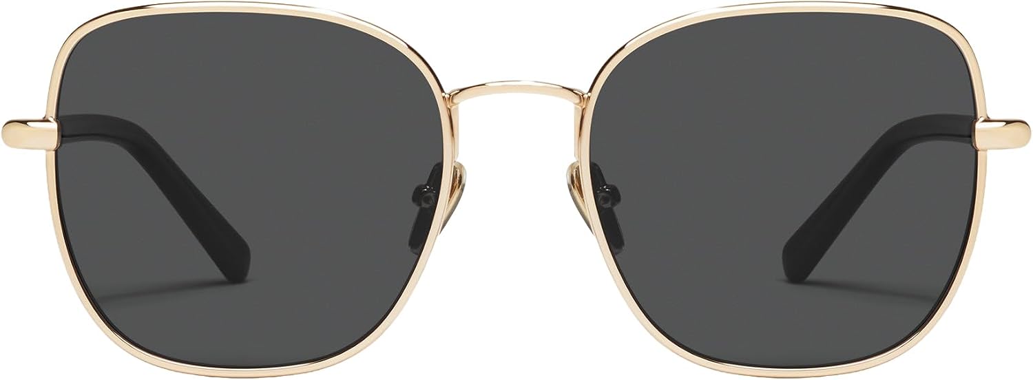 QUAY - Women's Uptown Sunglasses, Oversized Square with UV Protection