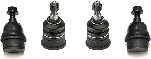 PartsW - Kit de suspensión de rótulas delanteras superiores e inferiores de 4 piezas para Jeep Commander 2006-2010  Jeep Grand Cherokee 2005-2010