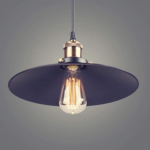 Miniatura 4 de Lámpara de techo de estilo rústico americano, estilo retro industrial, barra de suspensión de luz con acabado negro, lámpara colgante Loft Bar Shop