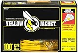 Yellow Jacket - 3 Outlet -12/3 Heavy-Duty 15-Amp SJTW Contractor Extension Cord with Lighted Ends,...