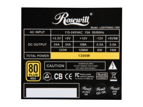 Build My PC, PC Builder, Rosewill LIGHTNING-1300