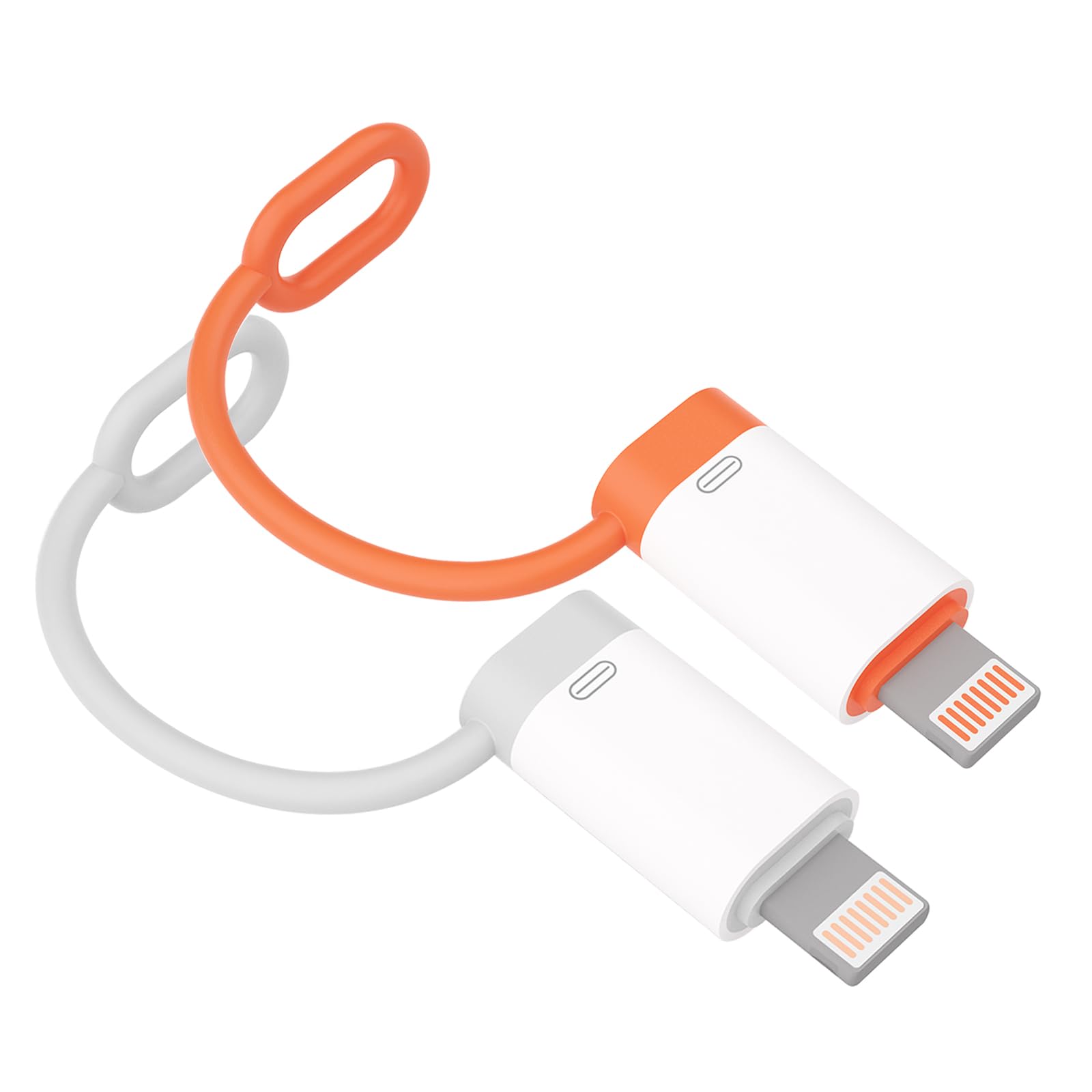 Type C to ライトニング 変換アダプタ【MFi認証製品】OTG機能 急速充電 高速データ転送/音楽/音量調節 USB-C i-Phone 変換コネクタ 紛失防止ストラップ付き タイプCからiOS変換コネクタ i-Phone14 Pro/13/12/i-Pad/Air-Podsなどi-OS機器対応 (2個セット)