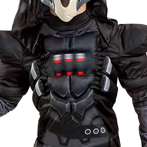 Disfraz Overwatch Reaper para Niños Talla M 7-8 Negro miniatura 4
