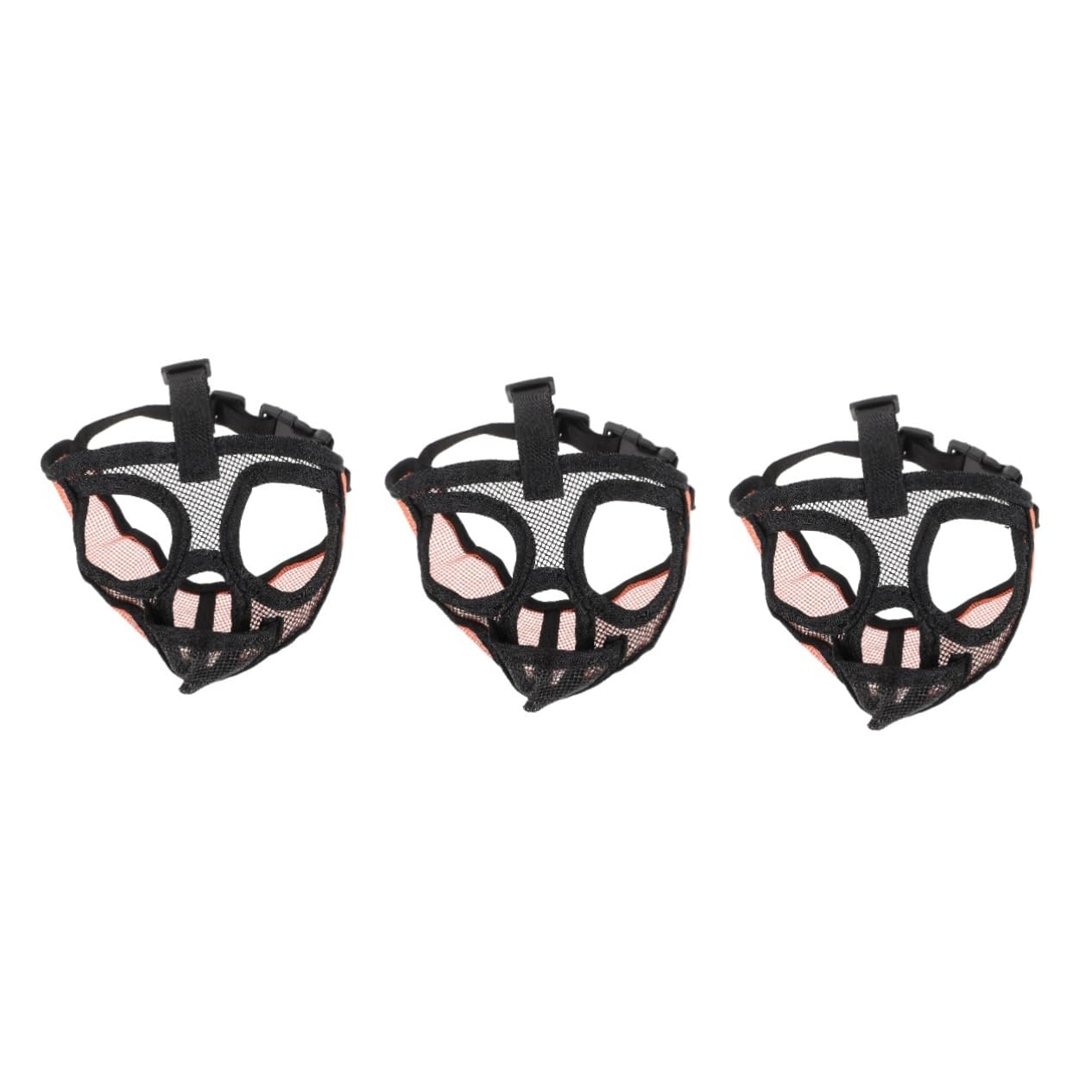 INOOMP 3pièces Muselière pour Chien Respirante Maille Ajustable Anti-aboiement Et Anti-Morsure Confortable Et pour Animaux De Compagnie