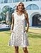 Zeagoo Dresses for Women 2026 Casual Summer O Neck Floral Beach Dress Sleeveless Tank Sundress with Pockets Fashion Travel Vacation Clothes