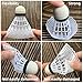 LIUTOVO 12 Pack Nylon Badminton Shuttlecocks Birdies Nylon Feather Shuttlecocks Badminton Birdies Great Stability ＆ Durability Indoor Outdoor Sports Hight Speed Training Badminton Balls（White）