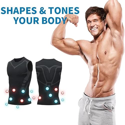 Camisas de compressão masculinas emagrecedoras – regata de compressão com controle de barriga, colet