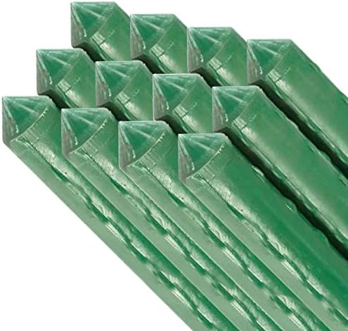 Tradineur - Pack de 12 tutores de Acero plastificado para Plantas...