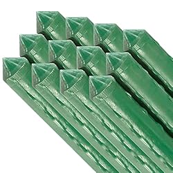 Tradineur - Pack de 12 tutores de Acero plastifica...: 🌱 Tamaño: Ø 0,80 x 180 cm (diámetro x altura) 12 Unidades 🌱 Cada tutor está hecho de acero plastificado de alta calidad y duradero, lo que lo hace resistente a la corrosión y lo suficientemente fuerte como para soportar el crecimiento de plantas de d...