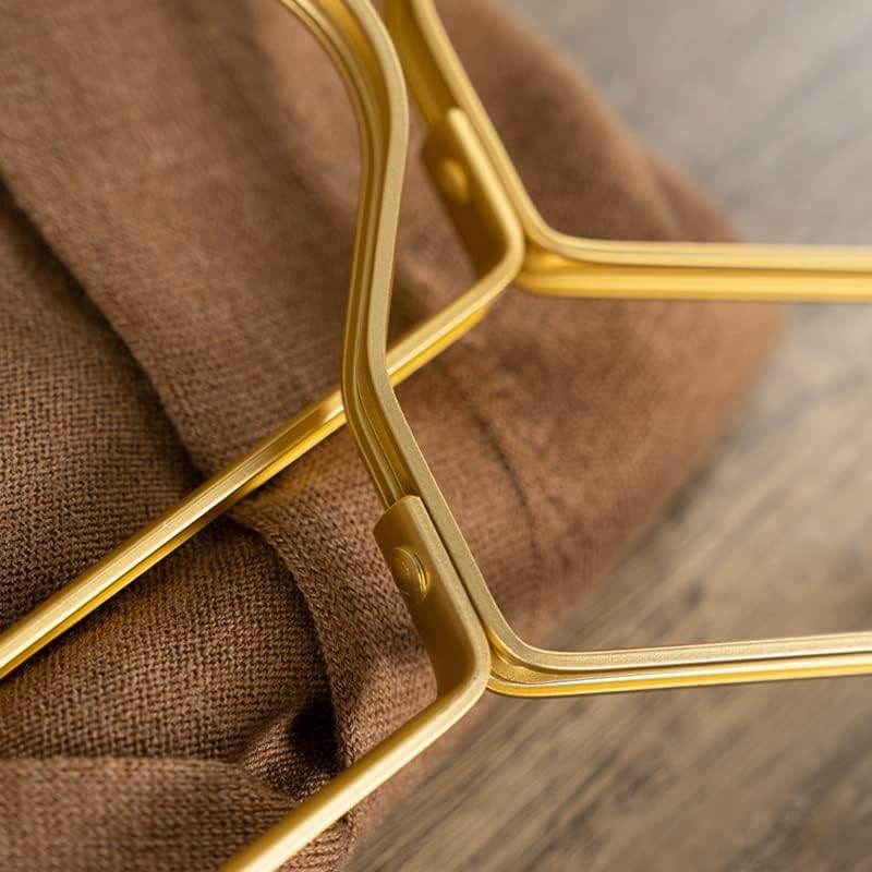 Matte Gold Hanger Aluminum Alloy Clothes Drying Rack Non-Slip Clothes Towel Wardrobe Storage Rack(D)