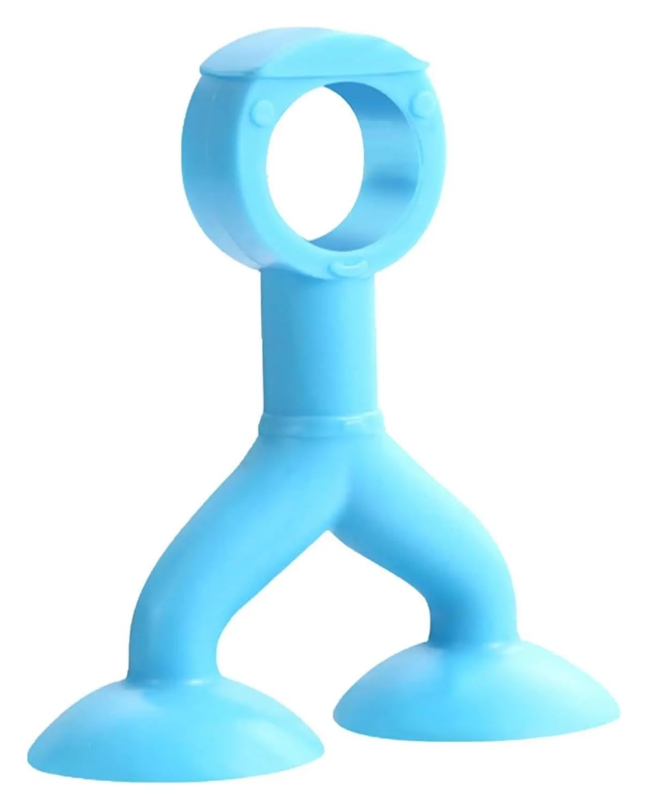 Kiddibubzi Blue 1Pc Silicone Door Stopper Door Handle Stopper Wall Protector Door Stopper Suction Cup Anti-Collision Door Handle Bumper(Blue)
