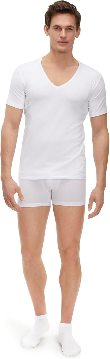 FALKE Men's Daily Climate Control Deep V-Neck Undershirt - Image 3