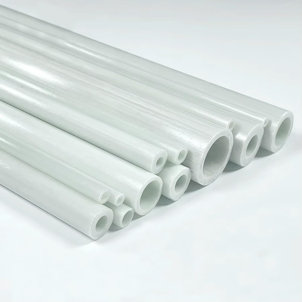 Lot De 4 Tubes En Fibre De Verre Blancs (diamètre Extérieur 3-14 Mm) – Rigides, Légers, Isolés, 495 Mm De Long For Travaux Manuels, Tentes, Modèles Réduits RC Et Projets De Bricolage(4x2x495mm)