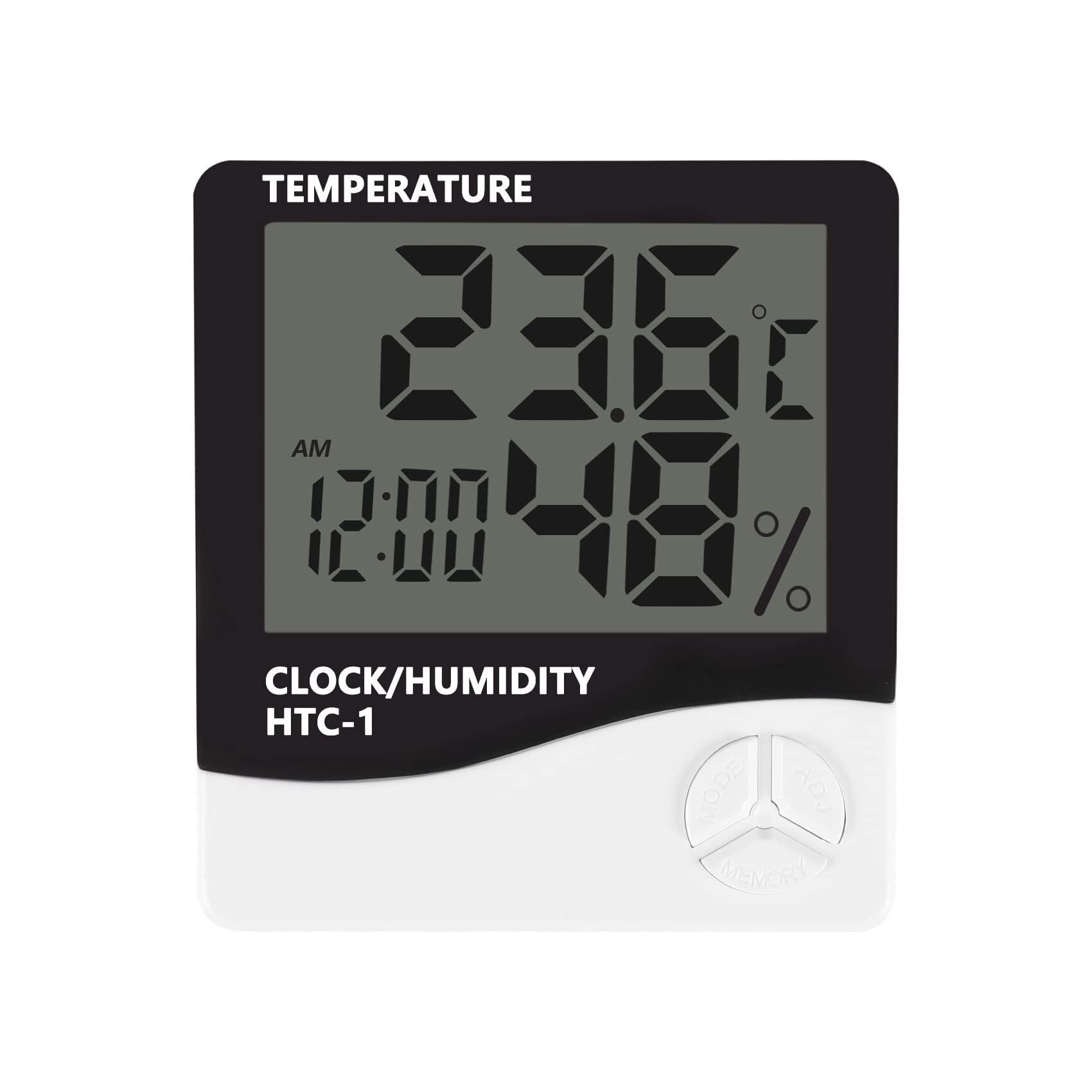 Cyfrowy LCD do użytku wewnątrz i na zewnątrz, elektroniczny miernik temperatury i wilgotności, termometr, higrometr, stacja pogodowa, budzik