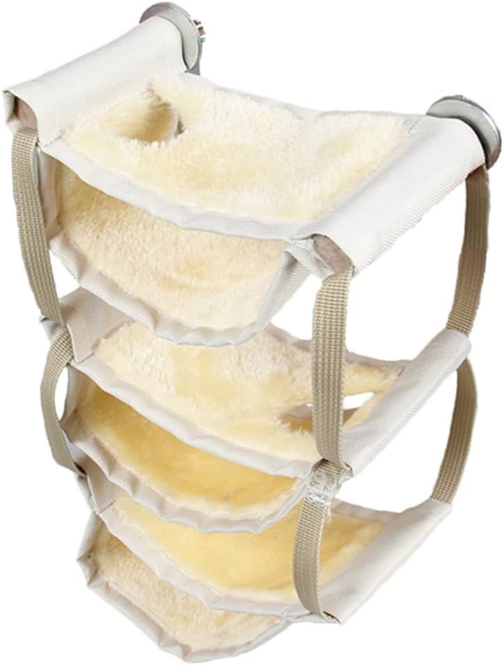 Angoily 3pcs Pet Supplies Guinea Pig House Warm Hamster Hammock Multi-Layer Hanging Bed for Small Animals