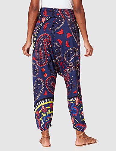 Desigual Pant_Zaragoza Pantaloni Casual, Blu, M