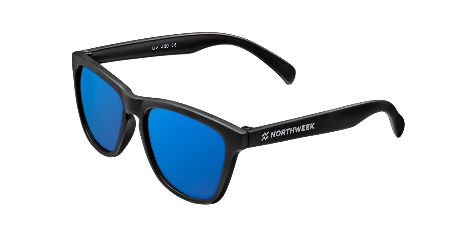 Northweek Unisex Kids Ocean Sunglasses, Black/Blue